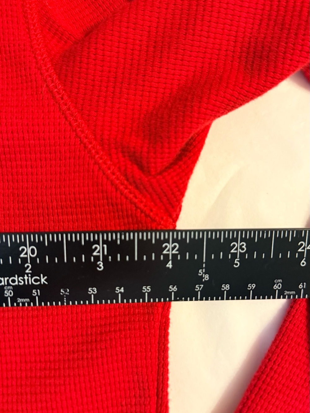 Polo Ralph Lauren Red Waffle Knit Thermal Long Sleeve Sleepwear Shirt - Picture 8 of 8